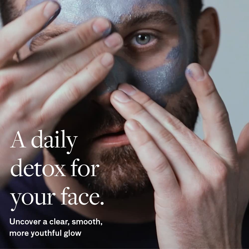 Lumin Charcoal Face Wash for Men Skincare - Daily Detox, Hydrating Face Cleanser, Removes Impurities, Exfoliates, Unclogs Pores, Controls Oil, Soothes Irritation, All Skin Types, 2 Pack