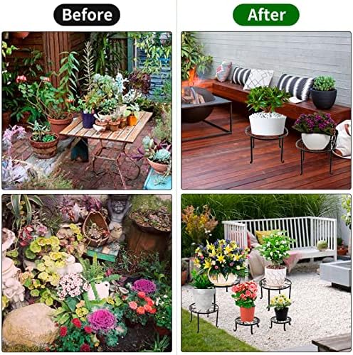 NSYOOMH 5 packs Rustproof Metal Plant Stands - Image 5
