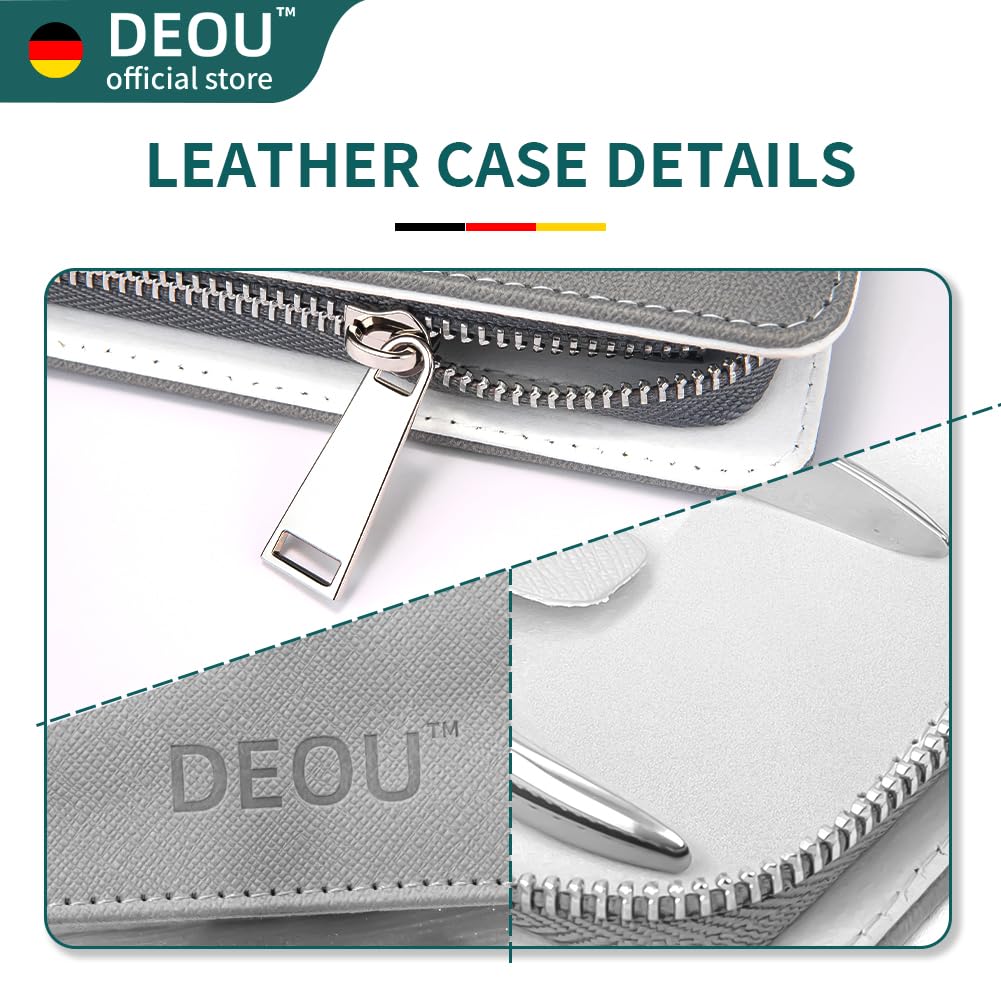 Kit Grooming Nail Clippers Set 11 in 1 Stainless Steel Professional Manicure Kit Nail Clippers Set for Women, 11pcs Luxurious Personal Care Manicure Nail Gift Set for Travel or Home