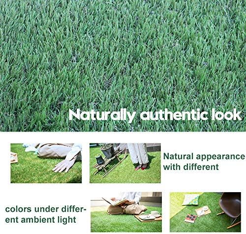 Artificial Grass Turf 11FTX56FT, 38inch 4 Tone Realistic Synthetic Thick Fake - Image 5