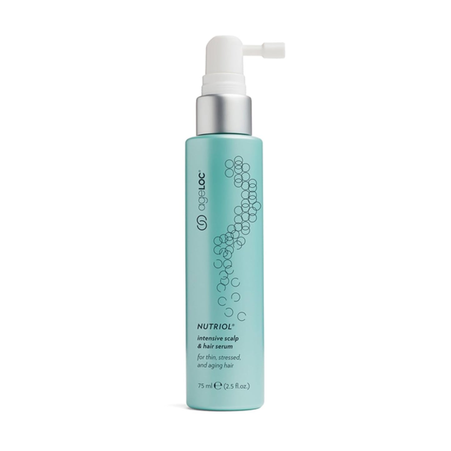 Nu Skin ageLOC Nutriol Scalp & Hair Serum | Nourishing Formula for Fuller, Thicker, and Healthier Hair | Antioxidant | Non-Greasy Serum | Scalp Care, Daily Hair Serum | 75ml