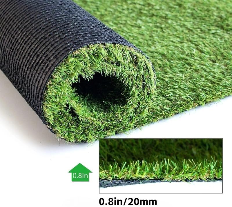 0.8 Inch Grass Height Artificial Grass 10FT x 10FT Customizable Flame Retardant - Image 2