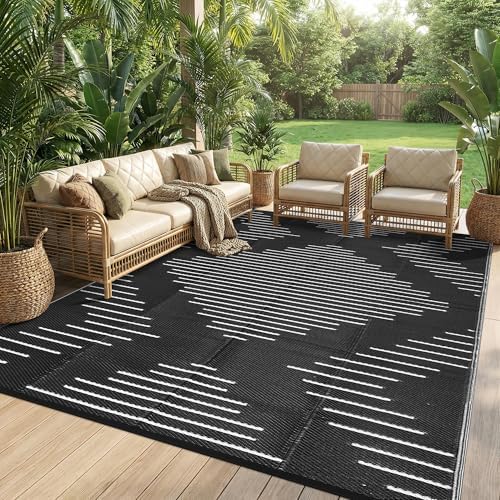 Garvee 10x14 Outdoor Rugs Waterproof Easy-Cleaning - Image 2