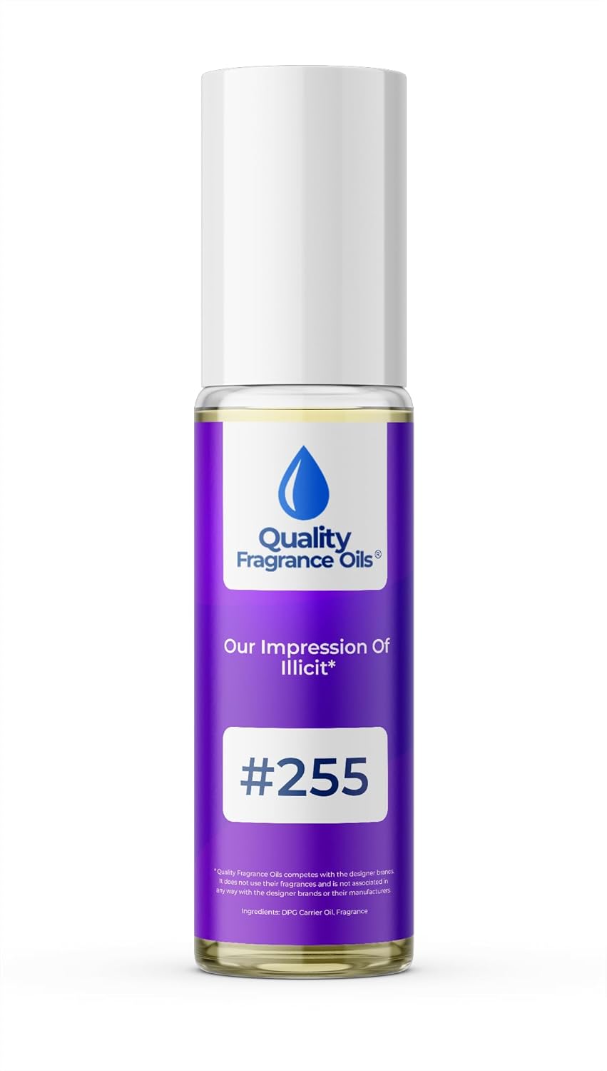 Quality Fragrance Oils' Illicit for Women Impression #255 | Long-Lasting Perfume Oil, Alcohol-Free, Strong Scent, 10ml Roll-On | Affordable Alternative to Designer Fragrances