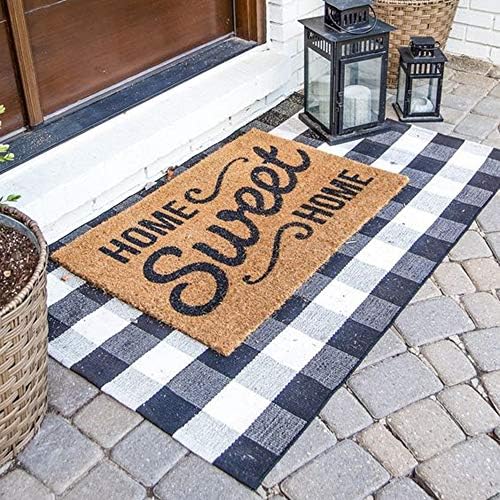 Buffalo Plaid Outdoor Rug, Layering Rug - Image 2