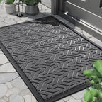 Yimobra Indoor Outdoor Mats for Front Door, Mix Grey by Yimobra