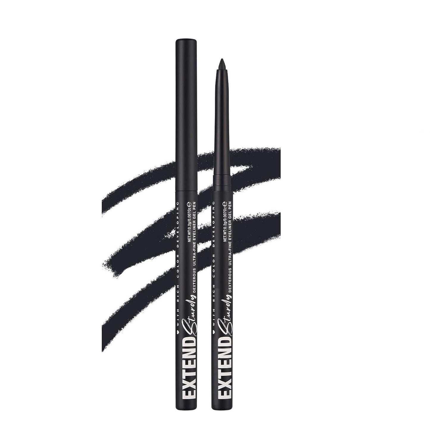 Waterproof Eyeliner black Shimmer Retractable Black Gel Eyeliner Smudge-proof Hypoallergenic Makeup (11#)