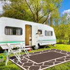 GENIMO Outdoor Rug, Waterproof Plastic Rugs 10'x14' - Image 2