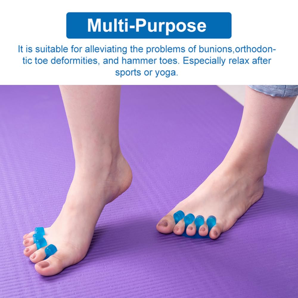 Pedicure Toe Separators for Bunion & Nail Polish Orthopedic Gel Toenail Dividers, Soft Gel Pedicure Kit Suitable for Salon Supplies, Beauty Tools for Toenail Separation