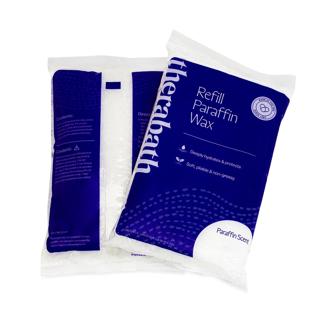 Therabath Paraffin Wax Refill - Thermotherapy - Use to Relieve Arthritis Discomfort, Stiff Muscles, & Dry Skin - For Hands, Feet, Body - Deeply Hydrates & Protects - Made in USA, 6 lb. ScentFree