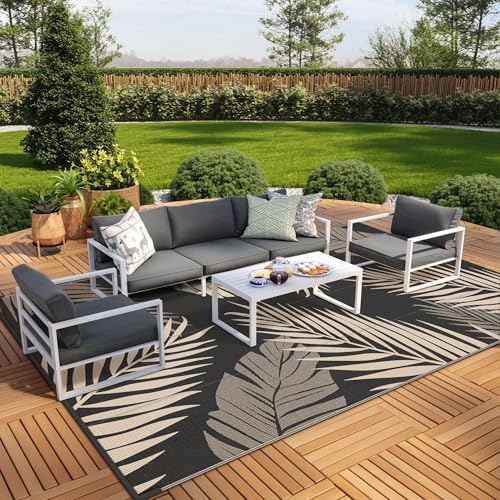 GENIMO Outdoor Rug, Waterproof Plastic Rugs 9'x18' - Image 4