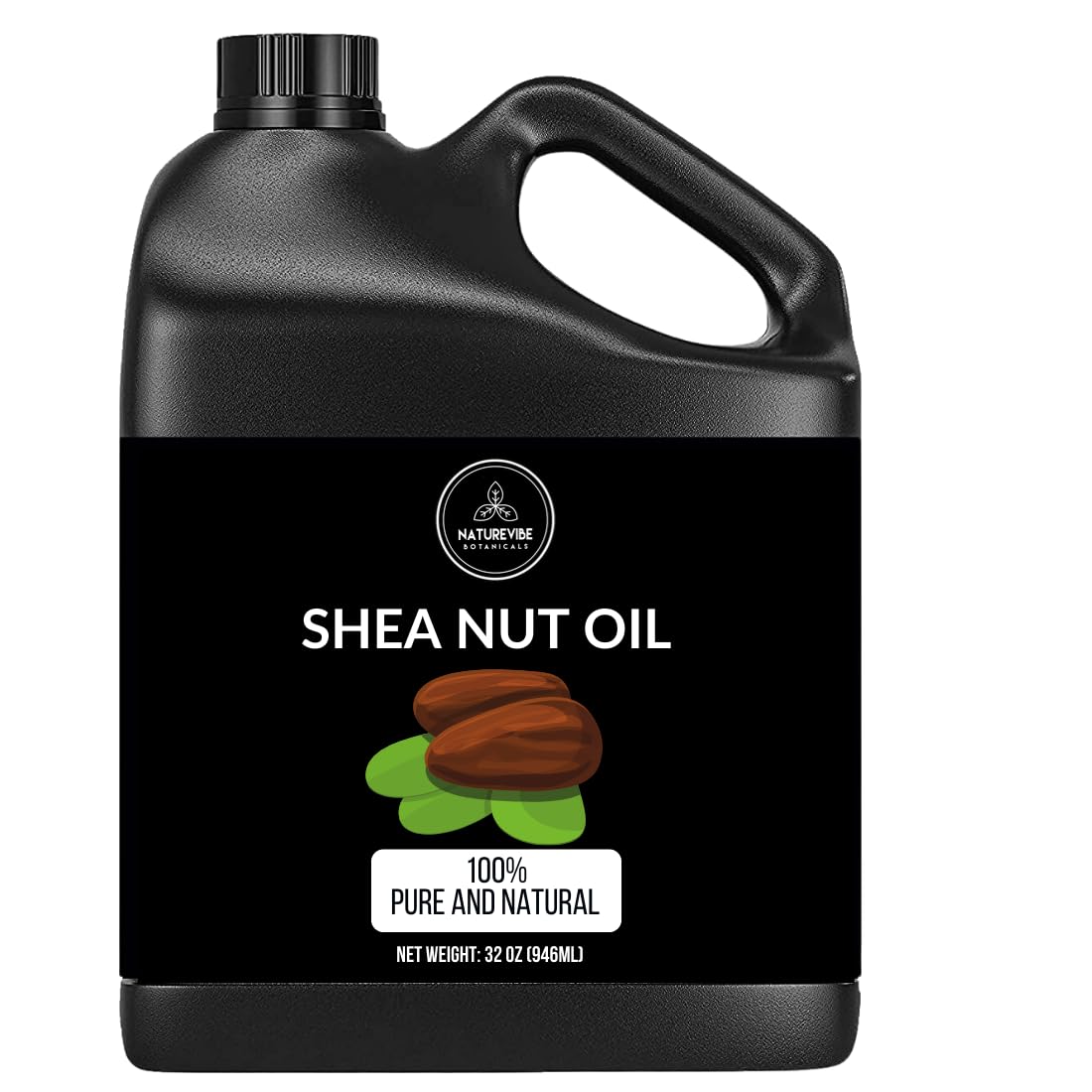 Naturevibe Botanicals Shea Nut Oil 32 Ounces | 100% Pure and Natural | Great for Skin Care and Hair Care