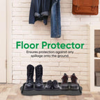 Superio Multi-Purpose Boot & Shoe Tray, 29.75 x 15 Round Scalloped, Protects - Image 3