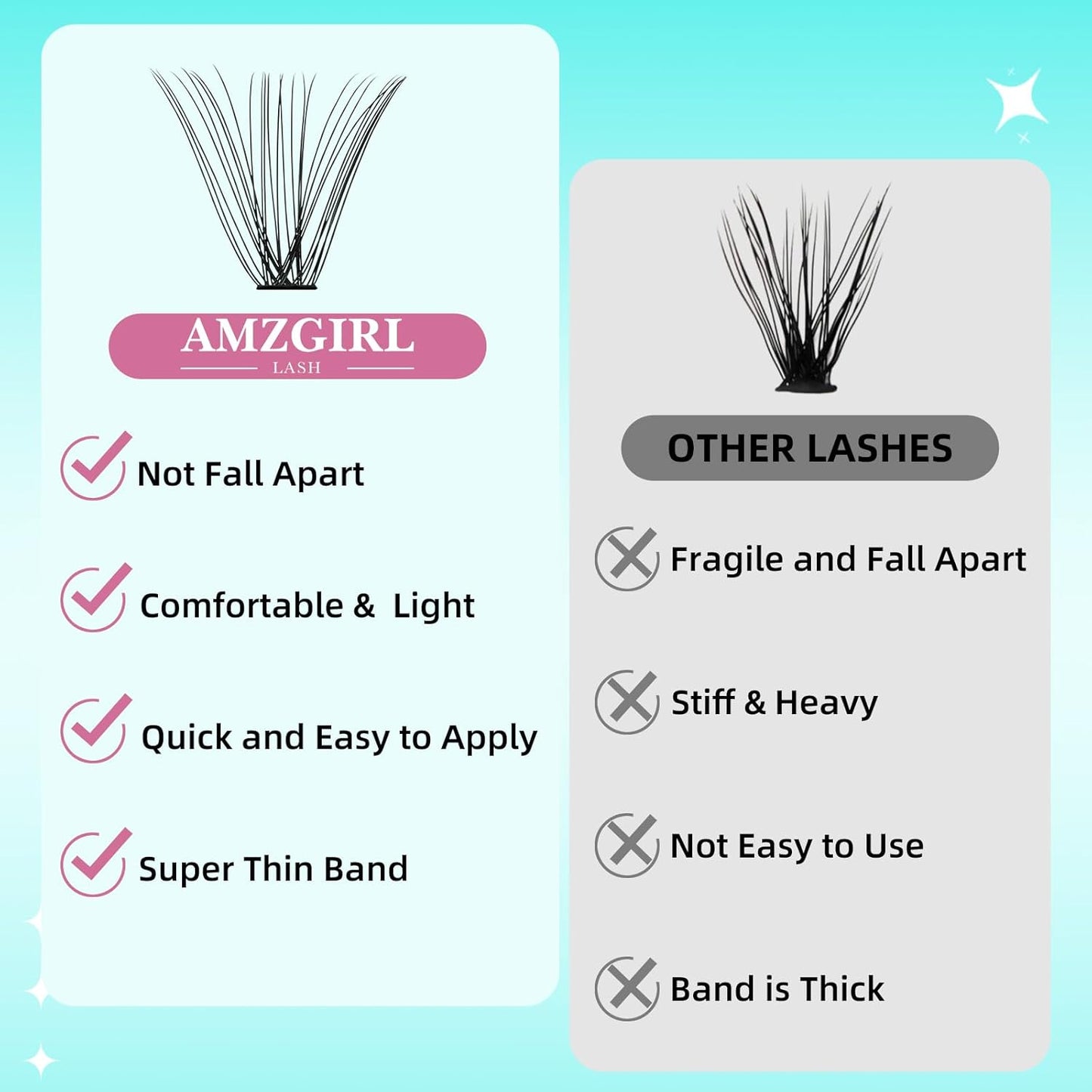 Lash Clusters Wispy 280PCS Eyelash Extension 30D 40D Cluster Lashes Individual Lashes DIY Lash Extension Natural Look Cluster Eyelash Extensions Soft False Eyelashes at Home for Beginners(14mm)