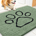 Smiry Dog Door Mat for Muddy Paws, Absorbent Non Slip Dirt Trapper by Smiry