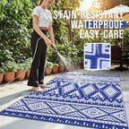 OLANLY Outdoor Rug 10x14 ft Waterproof Reversible Boho Mat - Image 3
