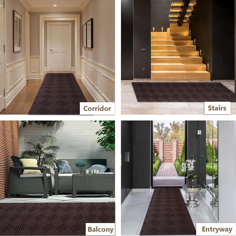 Petgrow Hallway Runner Rug 5FTX47FT, Super Skid Resistant TPR Backing Area Rug - Image 6
