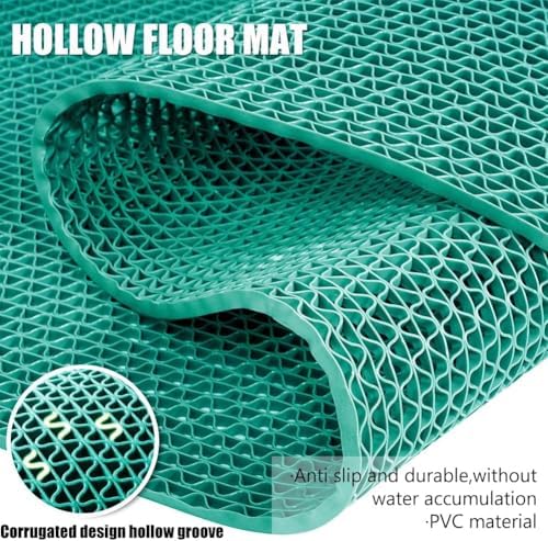 Thick PVC Drainage Floor Mat 4x97FT, Non Slip Flooring Mats Swimming Pool - Image 3