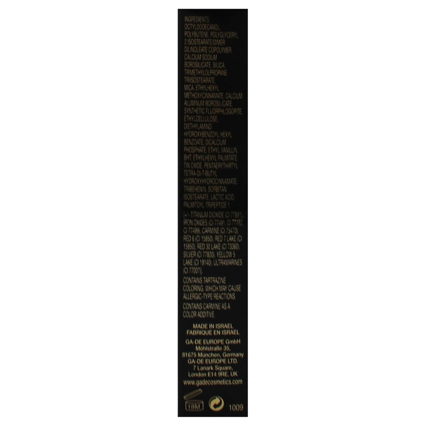 GA-DE Crystal Lights Lip Gloss, 805 - Enriched with Light-Reflecting Crystal Pearls - Smooth Silky, Rich Color - Moisturizes and Adds Shine - 0.2 oz