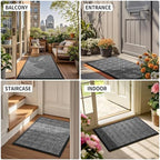 Yimobra Indoor Outdoor Mats for Front Door, Mix Grey - Image 6