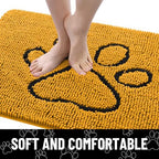 Smiry Dog Door Mat for Muddy Paws, Absorbent Non Slip Dirt Trapper - Image 3