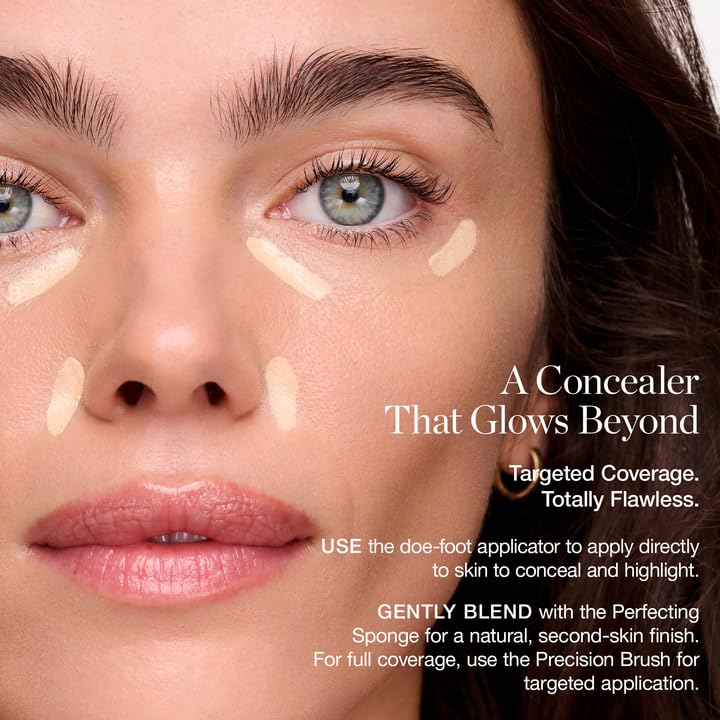 Ogee Complexion Perfecting Under Eye Concealer - Certified Organic Full Coverage Concealer - Buildable Coverage - WALNUT 13.50C - Deep Bronze (Auburn Undertones)