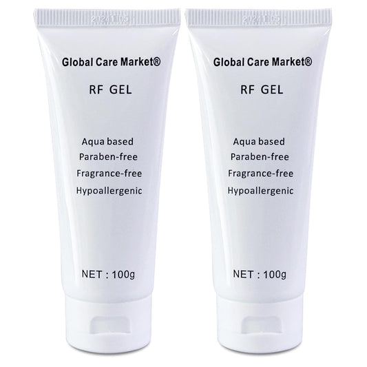 RF Gel 2 Pack-Conductive Gel for Facial Microcurrent, Skin Tightening Cream for Radio Frequency Machine, Paraben-free Skin Cooling Cream for IPL Hair Removals