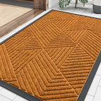 Smiry Front Door Mat Outside Entrance, Low Profile Rubber Doormat by Smiry