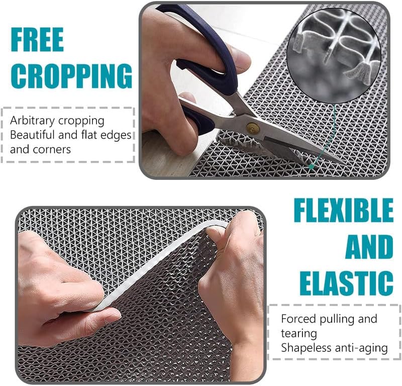 Anti Slip Drainage Mat Cutable Pool Flooring Bathroom Mats 4FTX19FT PVC Mesh - Image 5