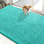 OLANLY Dog Door Mat for Muddy Paws 50x30, Super Absorbent Chenille Mud Mat by OLANLY