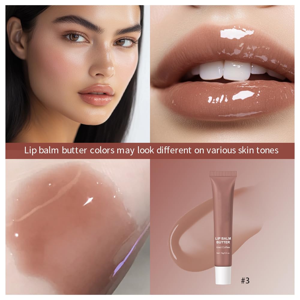 Summer Butter Lip Balm, Moisturizing Hydrating Natural Lip Care, Rich in Nutrients for Soft Smooth Lips (Mint)