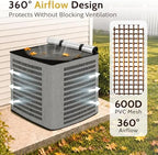 COSFLY 2 in 1 AC Covers for Outside Units, Full Mesh 24”W x 24”D x 30”H - Image 4