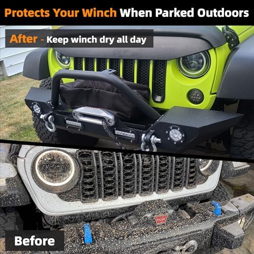 Winch Cover, Heavy Duty Waterproof Winch Protection - Image 2