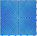 Swisstrax Ribtrax Smooth PRO Garage Floor Tiles, Royal Blue by Swisstrax