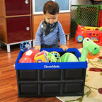 CleverMade CleverCrates Collapsible Storage Bin, Royal Blue - Image 4