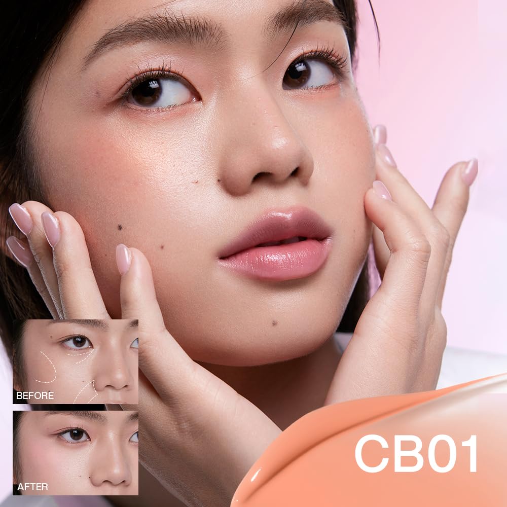 INTO YOU Cream Blush Air Cushion for Cheeks Eyes, Moisturizing, Lightweight, Dewy Finish Face Makeup, Long Wearing, Buildable, Blendable, Pigmented Liquid Blush, for All Skin Tones, Spring Apricot