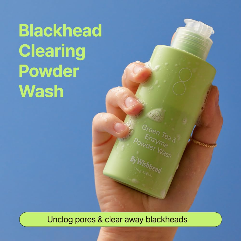 By Wishtrend Green Tea & Enzyme Powder Wash, 3.88 oz (110 g)