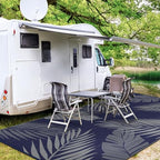 GENIMO Outdoor Rug, Waterproof Plastic Rugs 10'x14' - Image 5