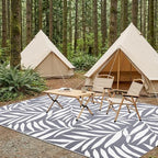 Smiry Outdoor Rug 5x8 ft Waterproof Reversible Leaf Mat - Image 7