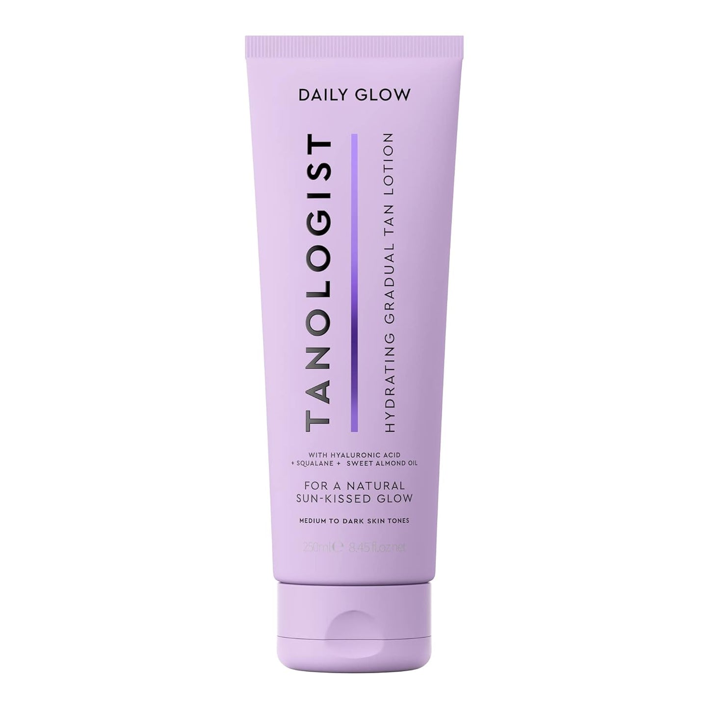 Tanologist Hydrating Daily Glow Body Lotion- Medium/Dark, Gradual Tanning Lotion, No Fake Tan Smell, Streak-Free & Natural Looking Self Tanner, Moisturizing, Vegan, 8.45 fl. oz/250 ml Tube