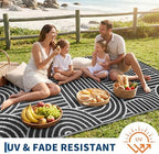 Garvee Reversible Rainbow Outdoor Rug 6x9 - Image 4