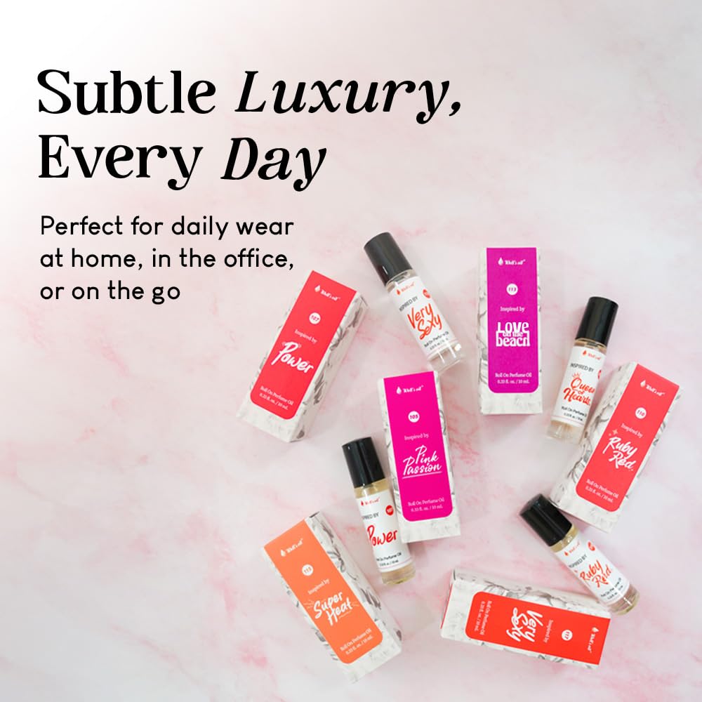 Well's Oil Roll-On Perfume Oil (Mishele Obma) | Crisp Aquatic Notes | Long-Lasting | Paraben-Free | 0.33 Fl Oz / 10 ml
