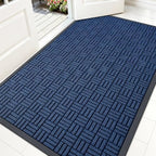 OLANLY Front Door Mat Outside Entrance 59x34, Heavy-Duty Rubber Doormat by OLANLY