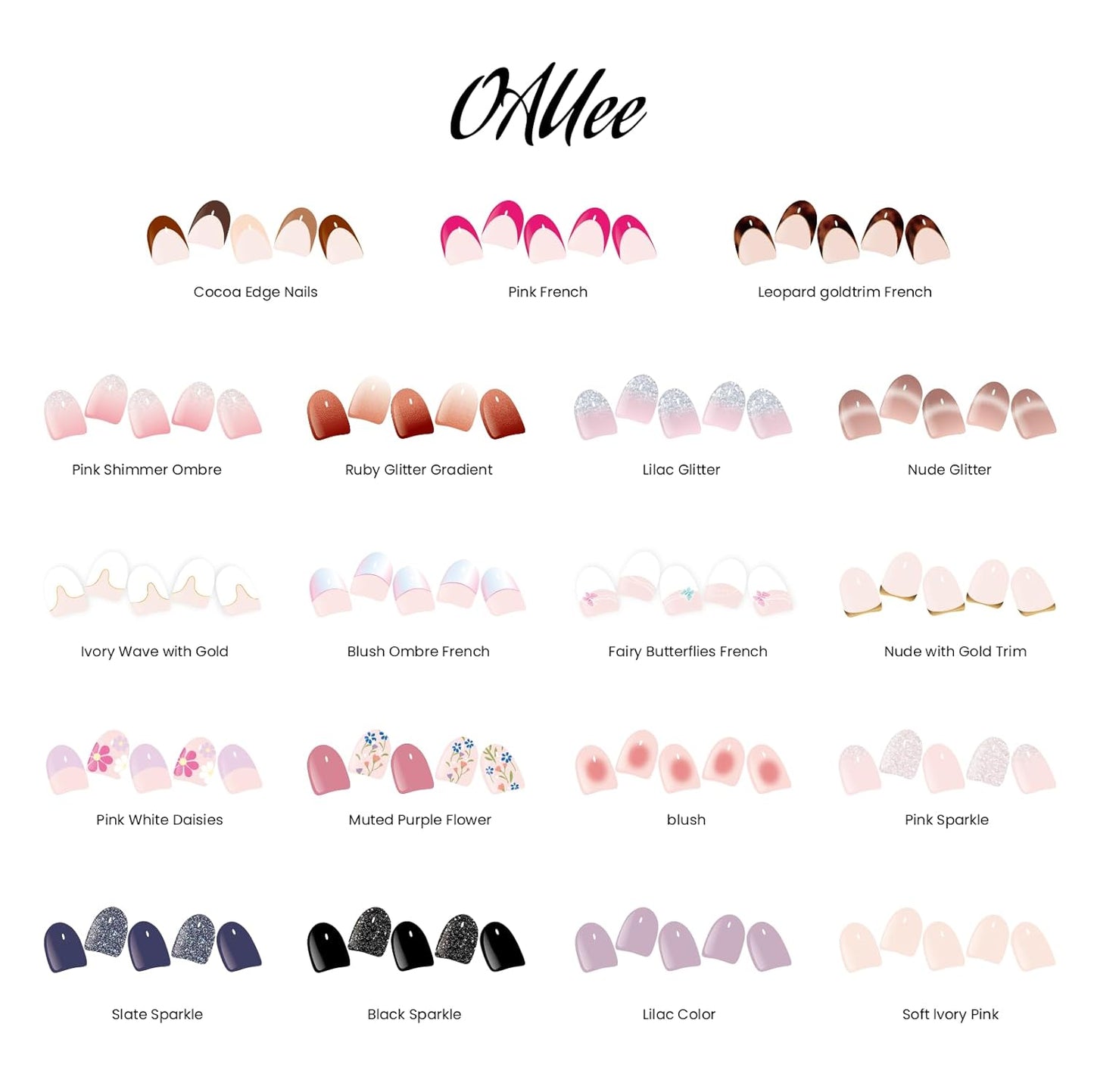 Semi Cured Gel Nail Strips | Built-In Gel Top Coat | UV Light Required | Salon Quality, Easy Application And Removal (Pink French)