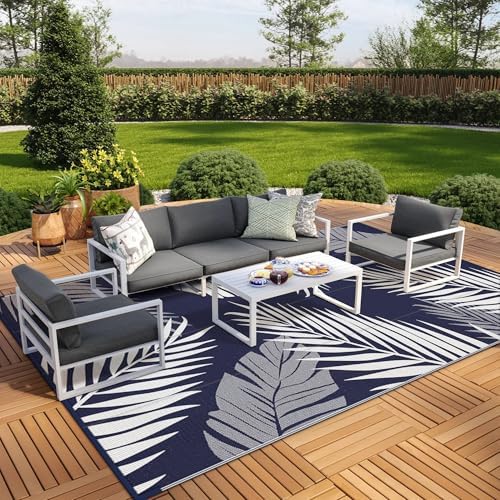 GENIMO Outdoor Rug, Waterproof Plastic Rugs 9'x18' - Image 4