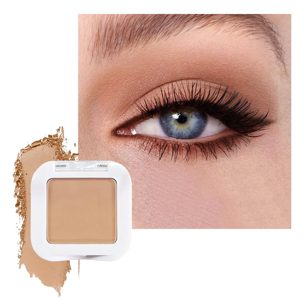 Matte Singe Eye Shadow Palette Makeup, Matte Burly Wood Monochrome Eyeshadow For Old Women, Mini Pressed Pigmented Waterproof Sombras Para Ojos, Vegan, Talc, Paraben & Cruelty Free, 13