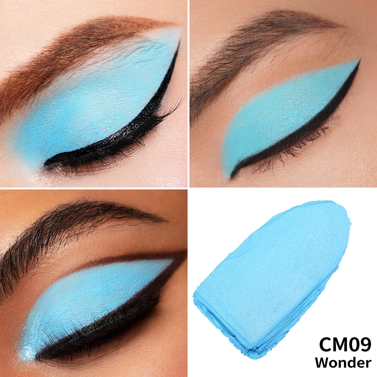 Oulac Matte Eyeshadow 3-in-1 Eyeshadow Eye Primer&Eyeliner Highly Pigmented Waterproof Smudge-proof Long Lasting Wear Smooth&Blendable Formula for Natural Look,Vegan & Cruelty-Free,CM09