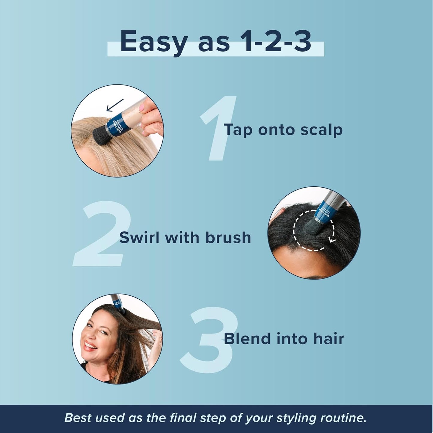TRUHAIR Color Fibers Root Coverage & Density Booster | Quick-Apply Root Touch Up Hair Color | Natural Color Matching, Gray Hair Cover up to Color Gray Roots - 11 Hair Colors Available (Red)