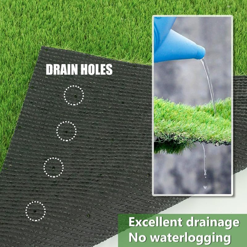 0.8 Inch Grass Height Artificial Grass 15FT x 46FT Customizable Flame Retardant - Image 4