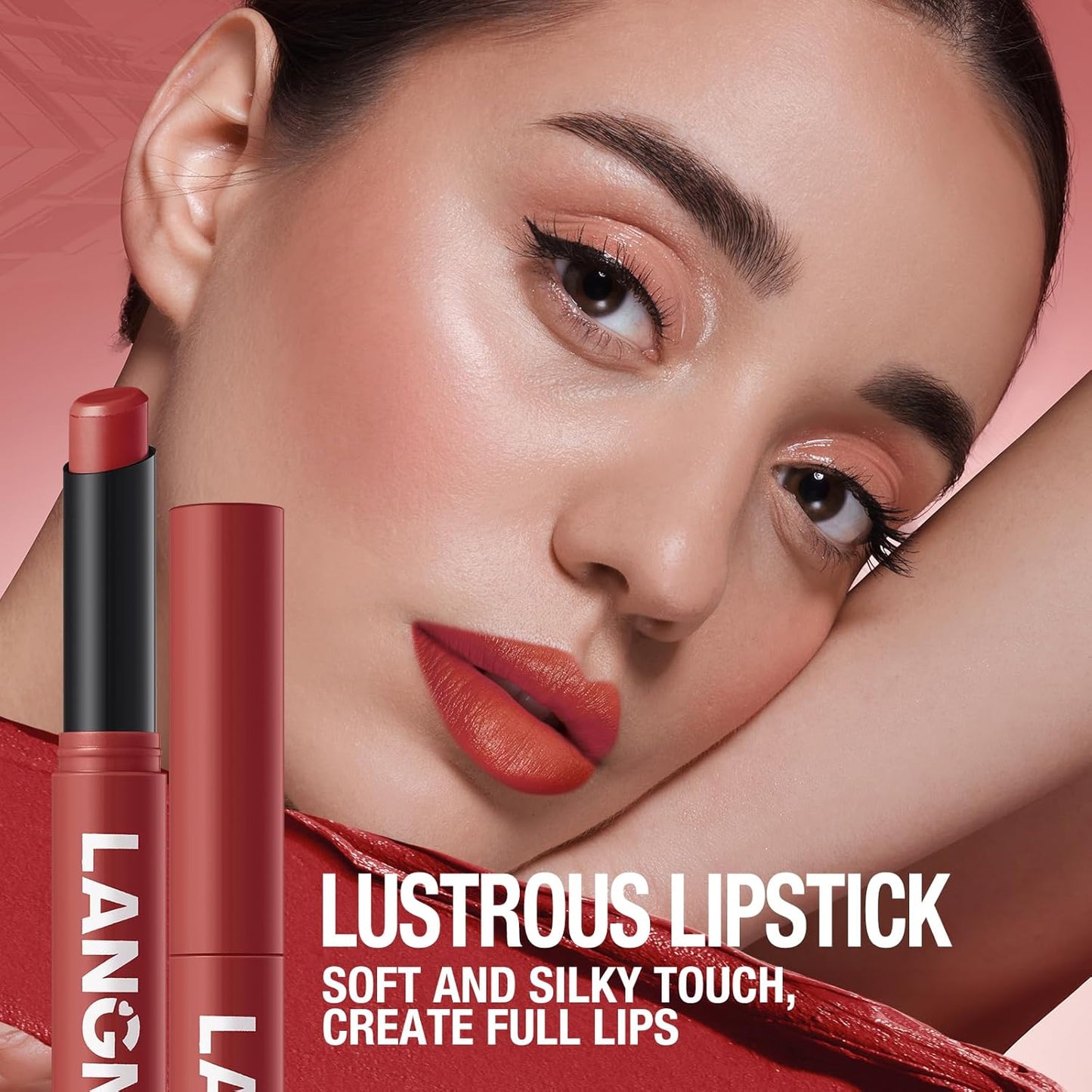 Jolilab 3Pcs Velvet Matte Lipstick Nude Matte Soft Dark Color Stick High Pigmented Long-Lasting Waterproof Lip Stick Lip Balm Beauty Cosmetics Gift for Girls and Women（07#+08#+09#